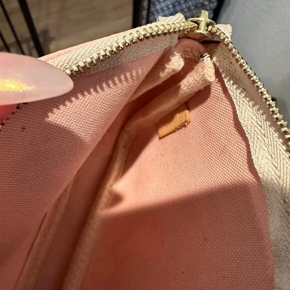 LOUIS VUITTON Mini Pochette Accessories Damier Azur Tahitienne Wristlet - Picture 6 of 8